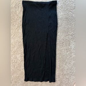 Lulu's Classic Black Pencil Skirt